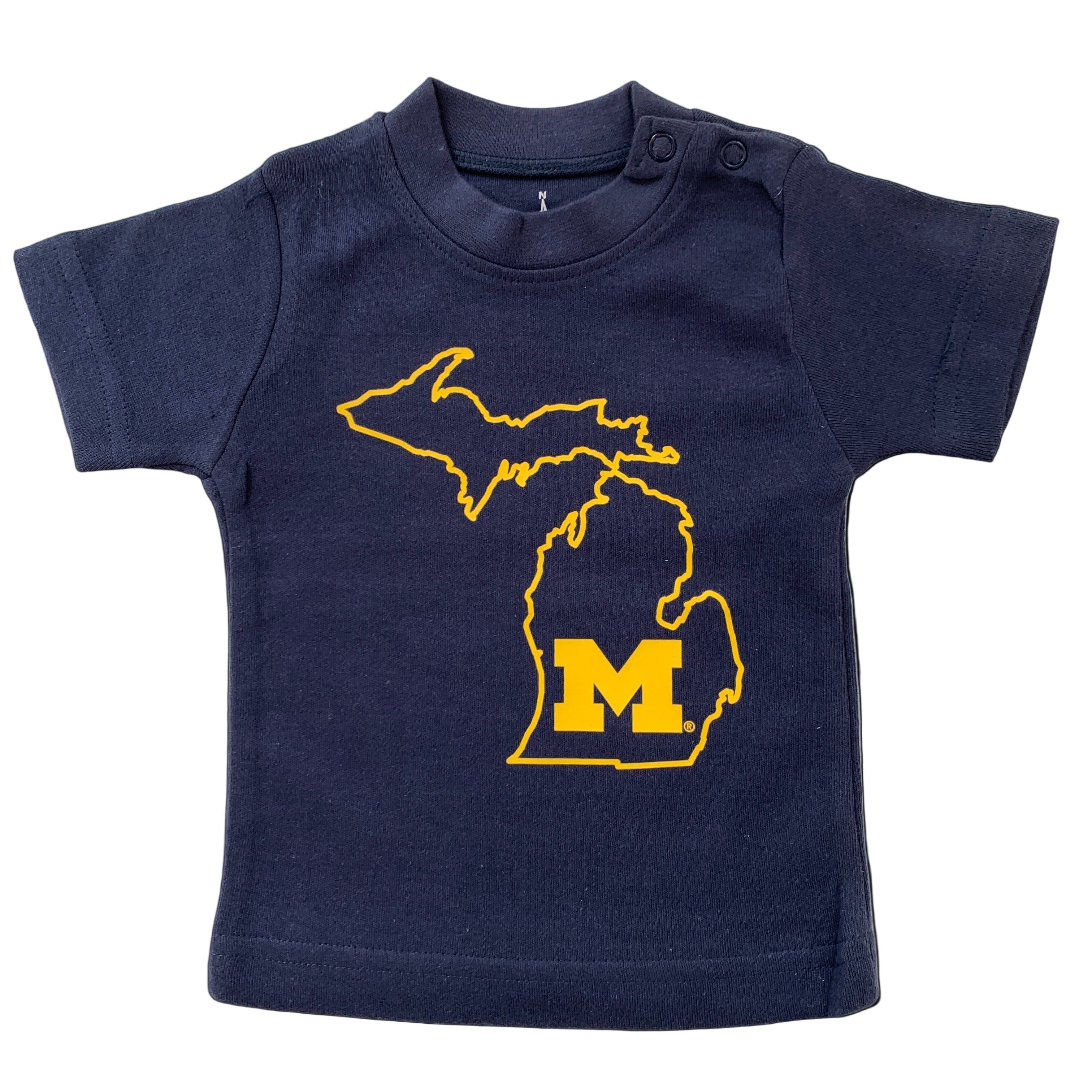 Outline State Michigan Short Sleeve Tee