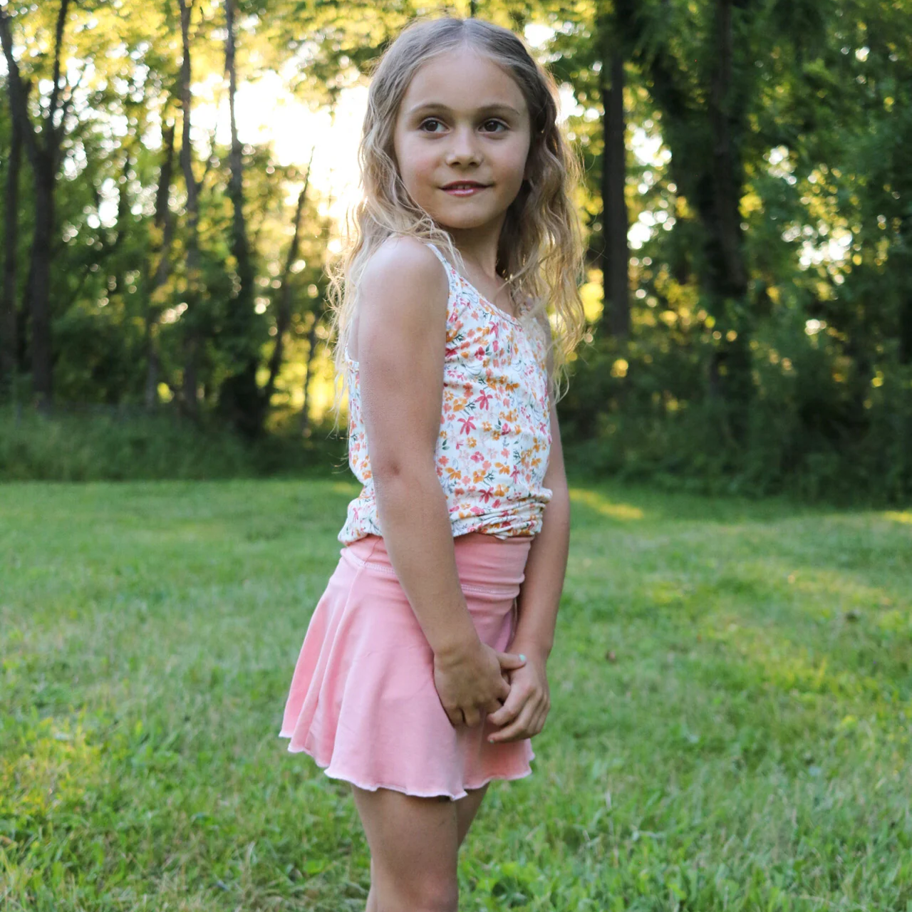 Peach Tennis Skirt