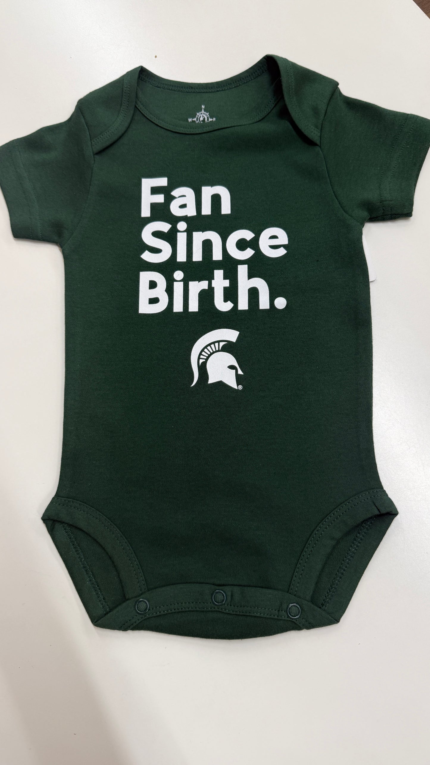 Michigan State Fan Since Birth Onesie