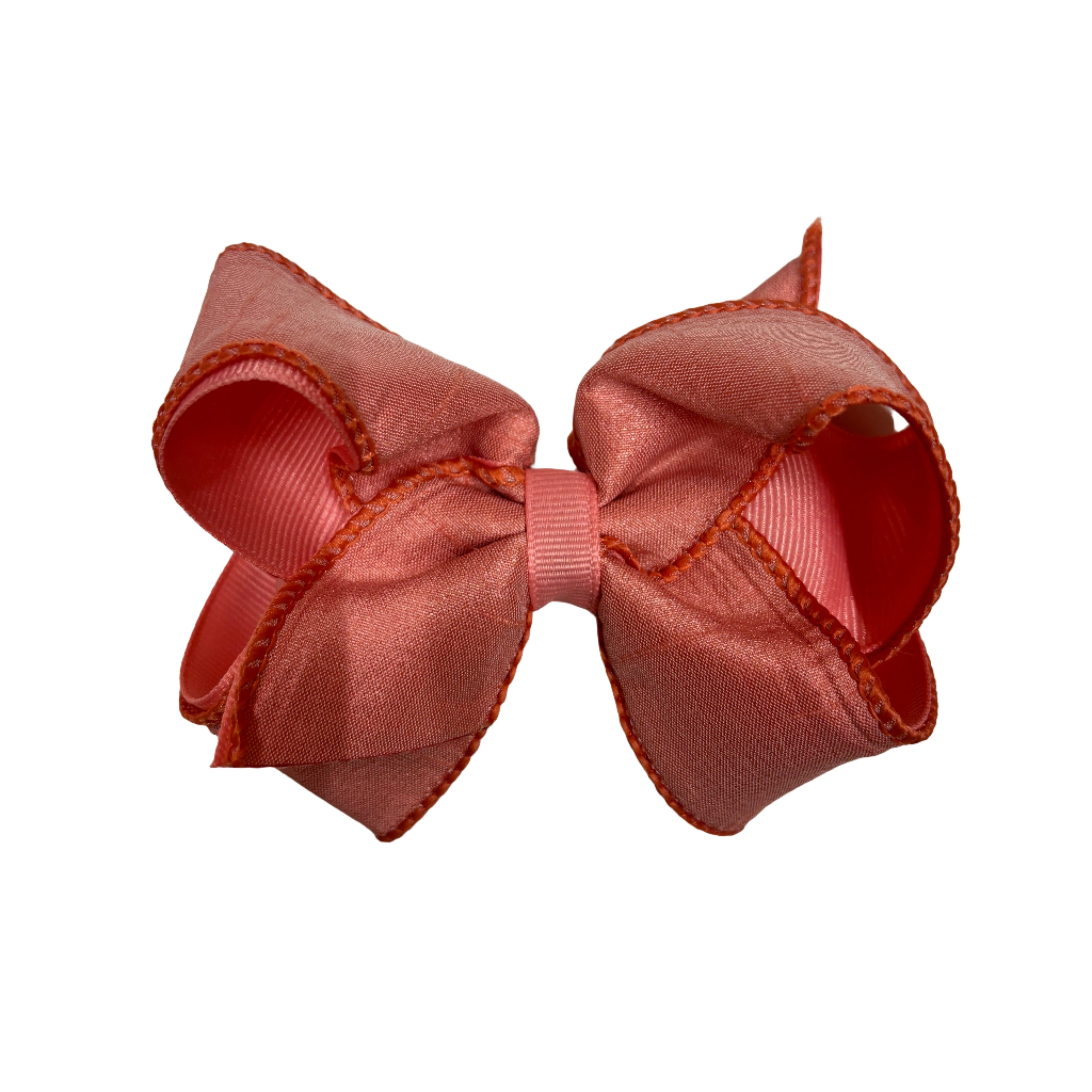 Carnation Medium Dupioni Bow