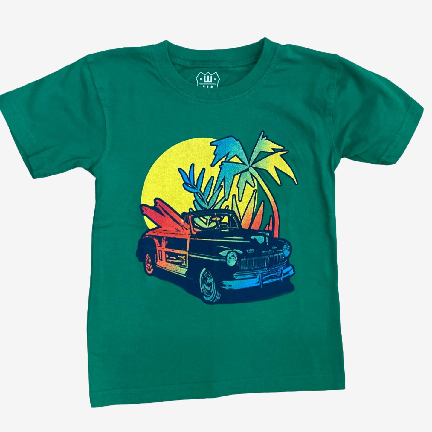 Clover Ombre Palm Tree Tee