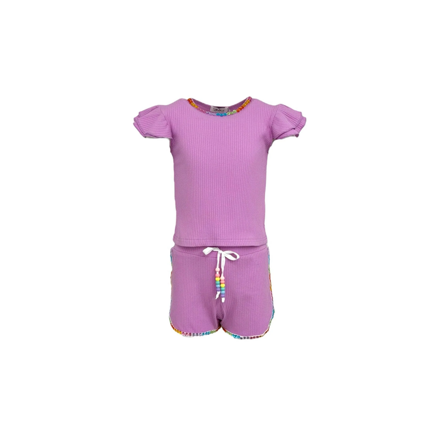 Candy Gem Bead Ruffle Set
