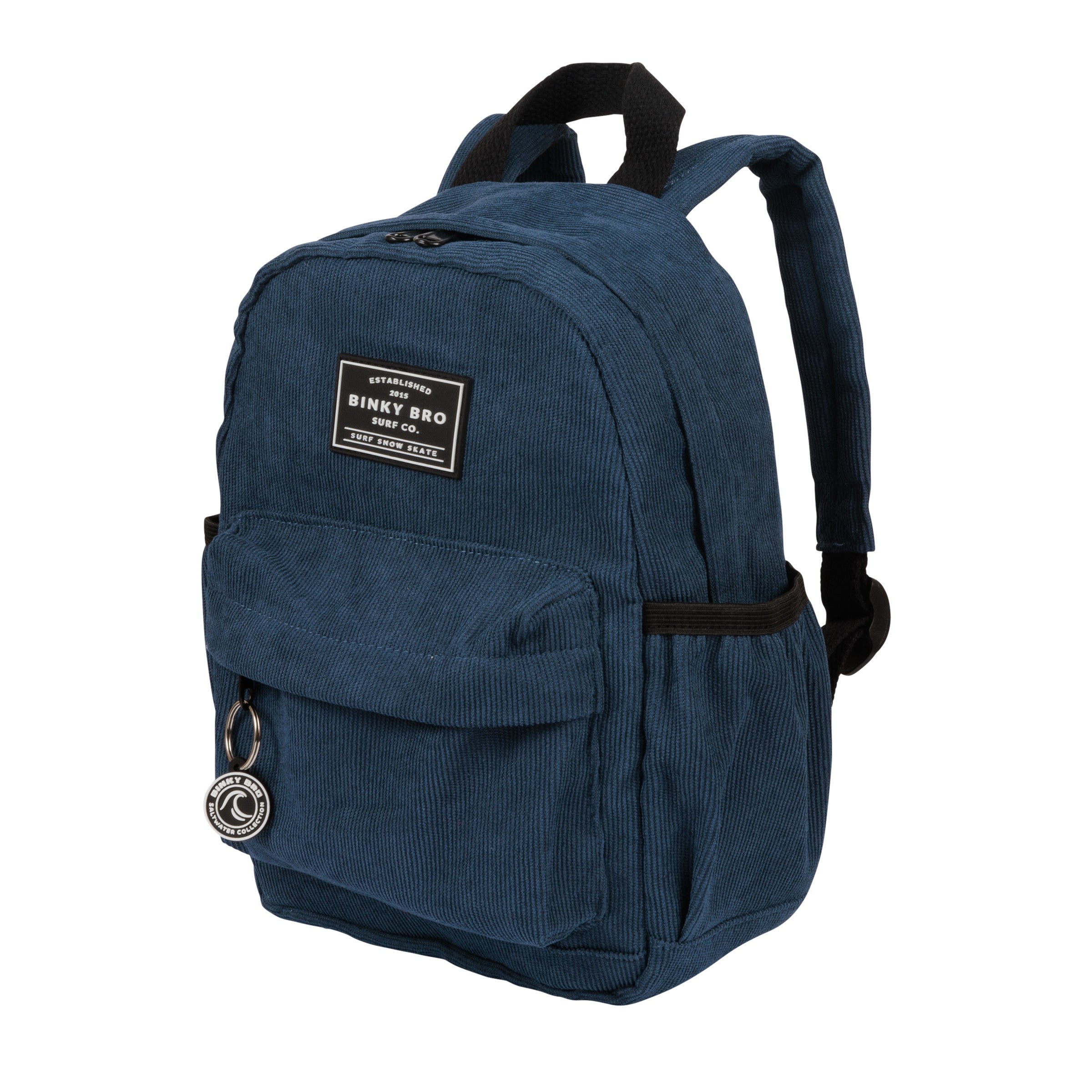 Navy Cord Mini Backpack