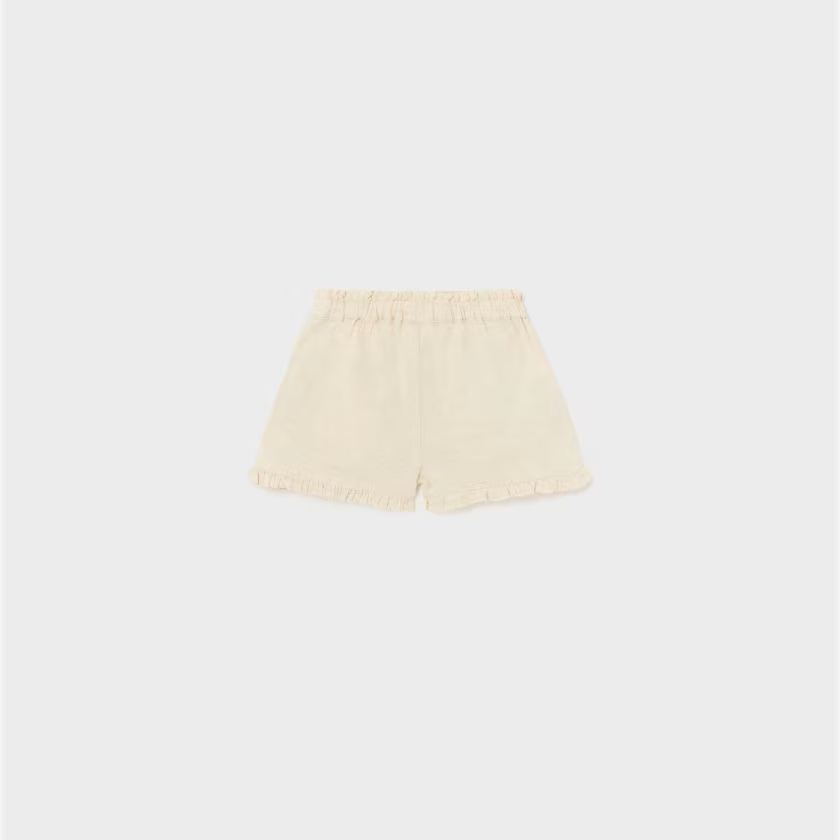 Linen Ruffle Shorts