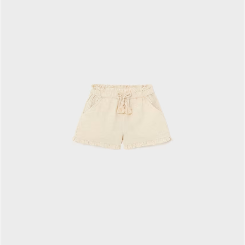 Linen Ruffle Shorts