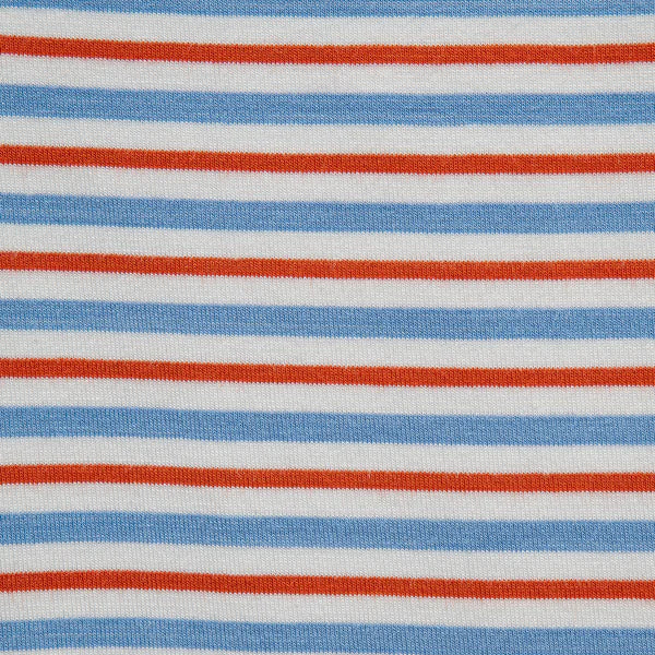 Blue Red Stripe Print Boy Pajamas Short Sleeve Short Pants