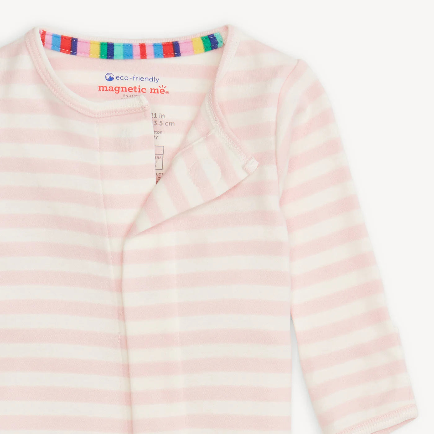 Pink Stripe Organic Cotton Footie