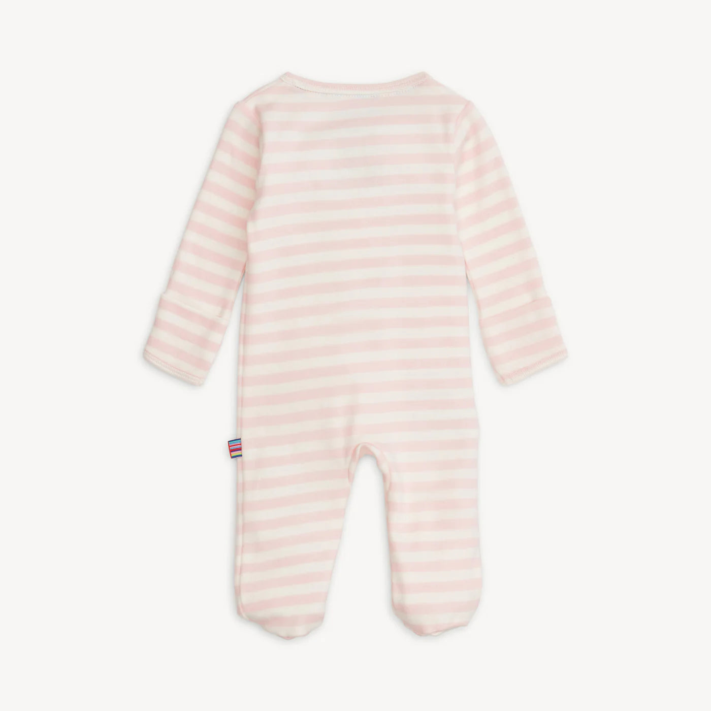 Pink Stripe Organic Cotton Footie