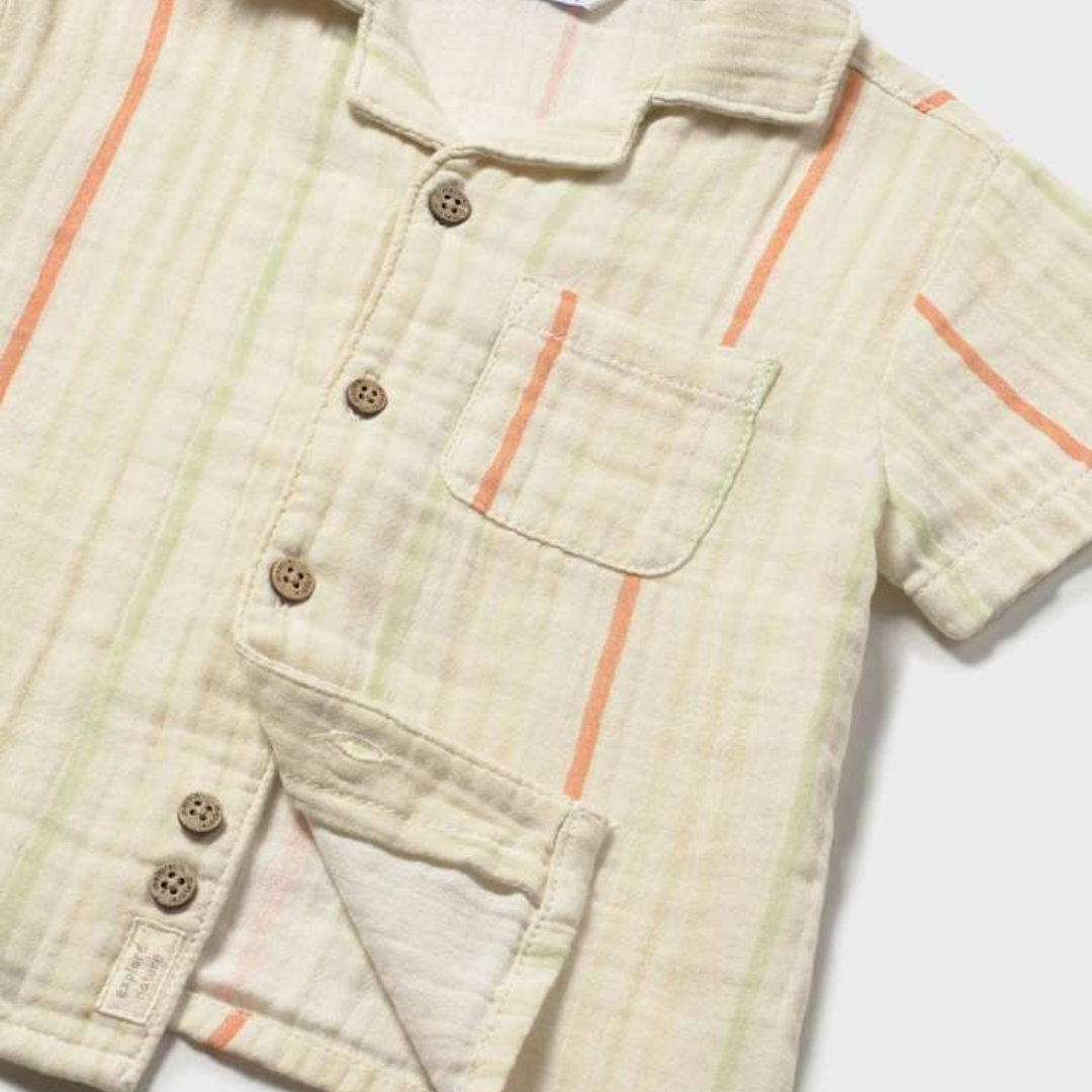 Matcha Striped Button Up