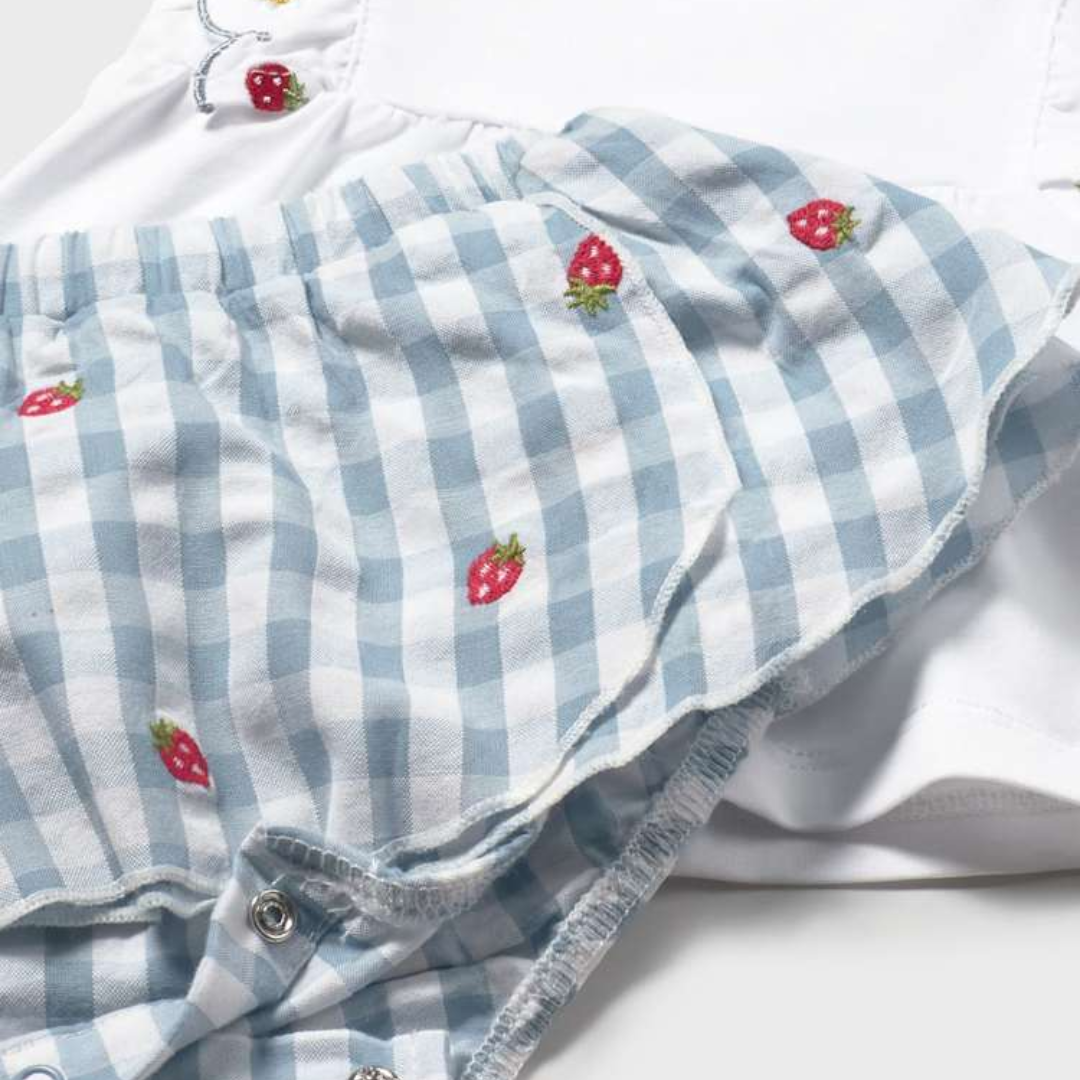 Strawberry Skirted Bloomer Set