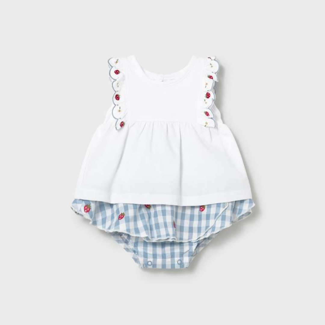 Strawberry Skirted Bloomer Set