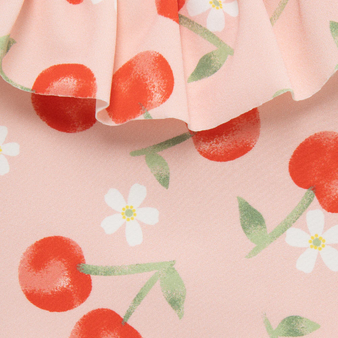 Cherry Ruffle Two-Piece Baby Swimsuit