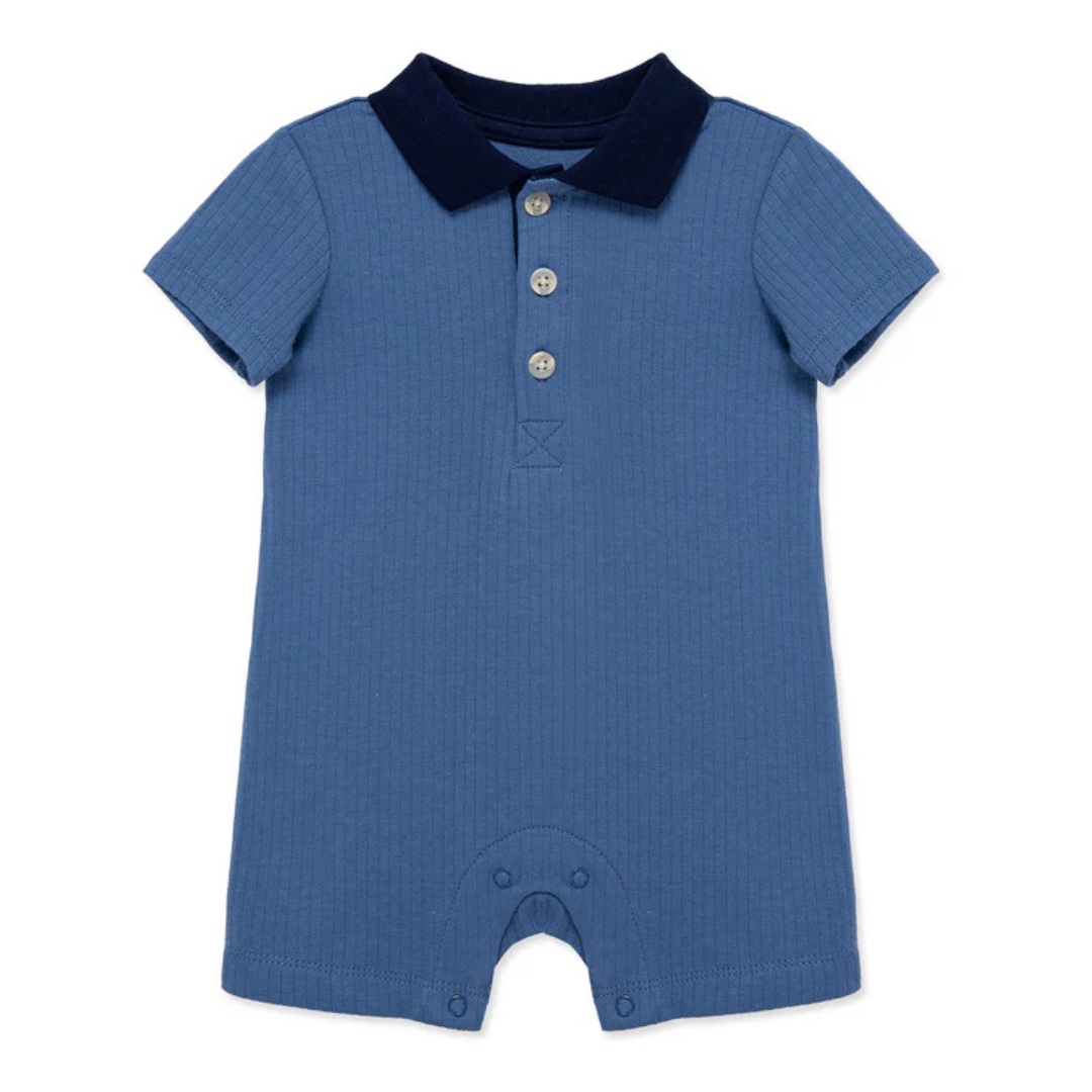 Blue Polo Romper