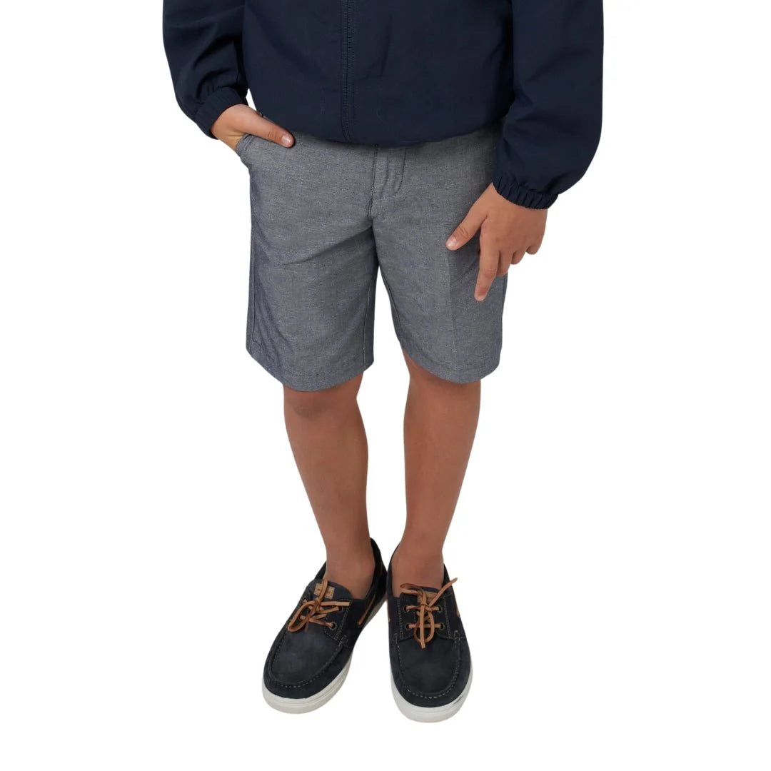 Navy Mix Suiting Bermuda Shorts