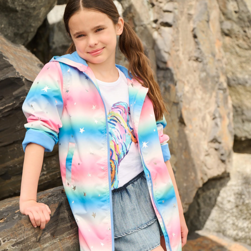 Glitter Star A-Line Swing Jacket