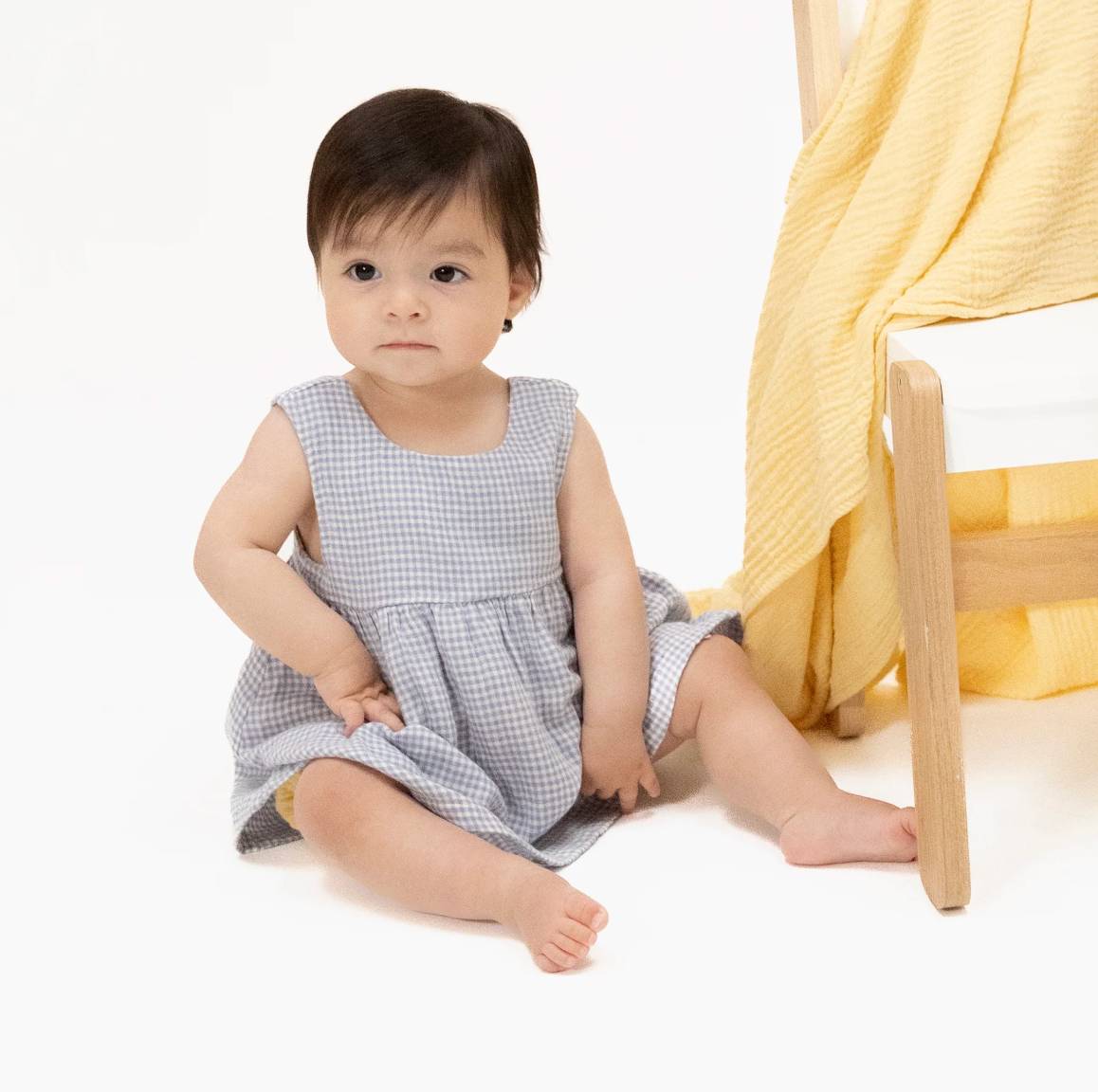 Micro Gingham Bow & Bloomer Set