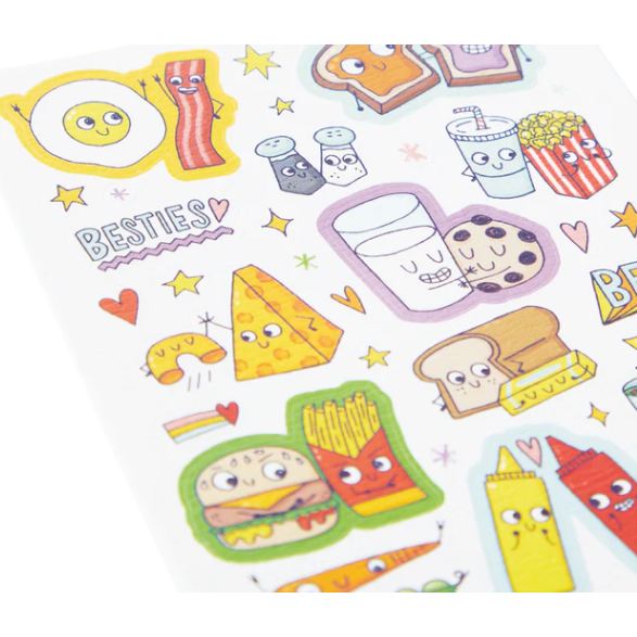 Sticker Sheet BFF foods