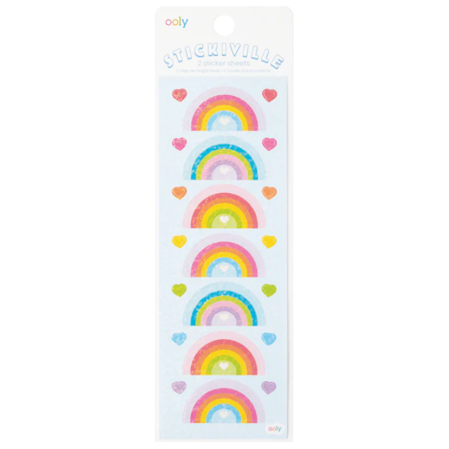 Skinny Sticker Sheet Rainbow Love