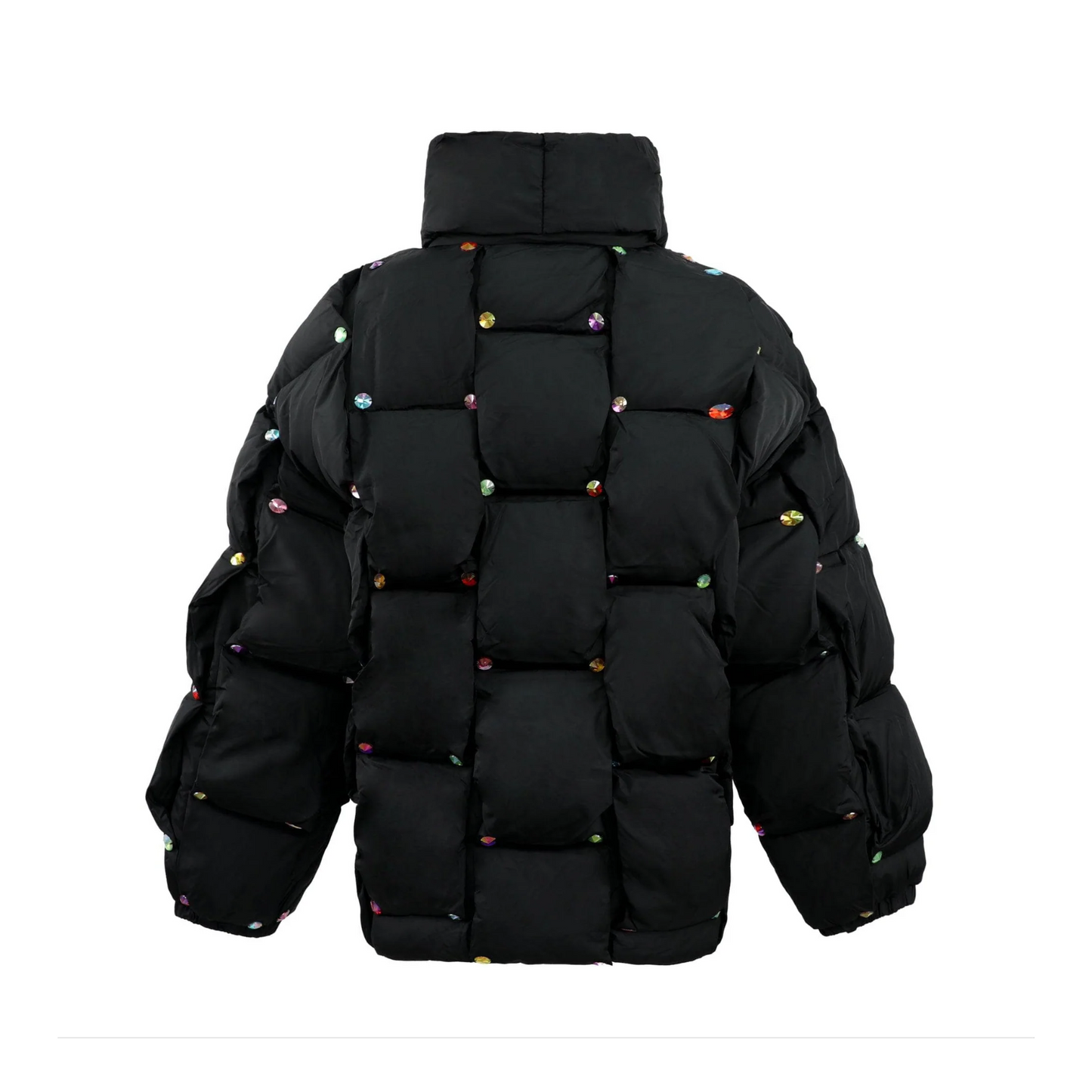 Rainbow Gem Quilted Puffer