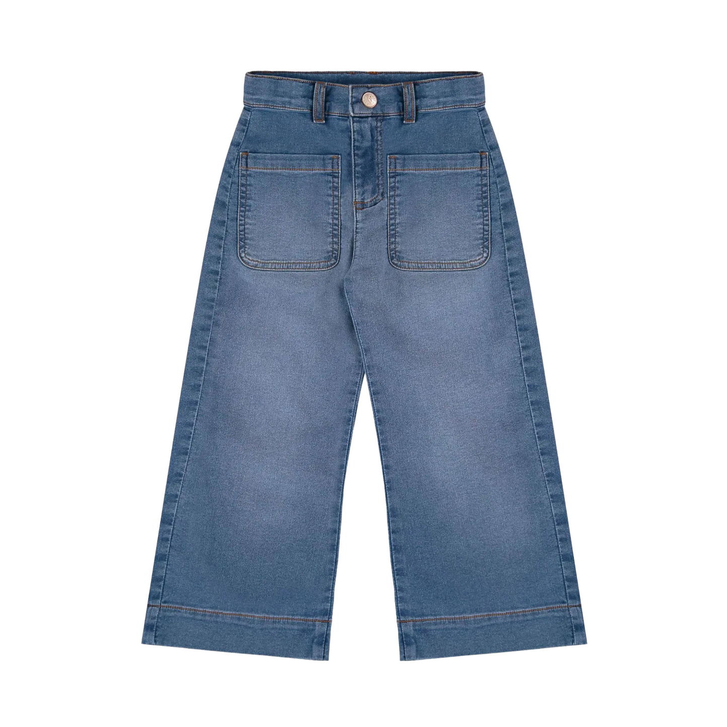Wide Leg Denim Pants