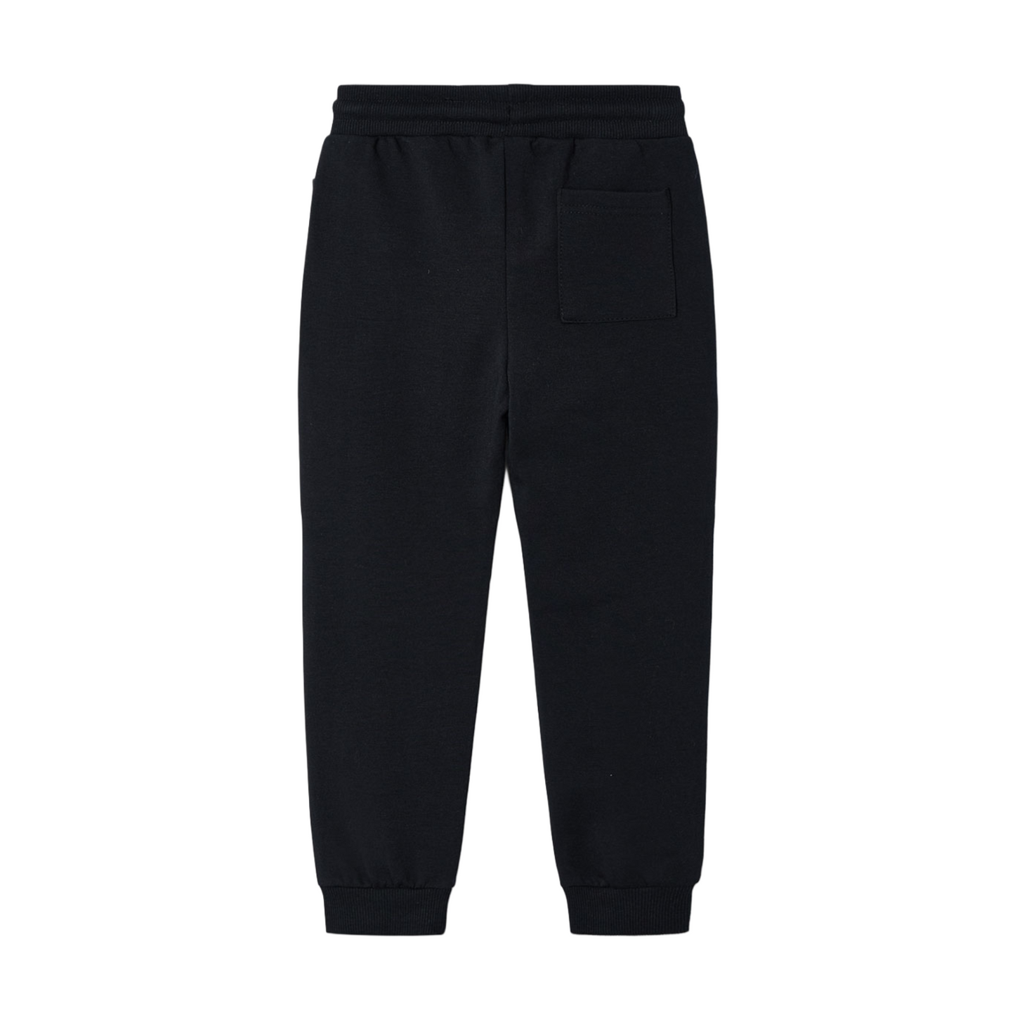 Black Fleece Joggers with Drawstring Waist