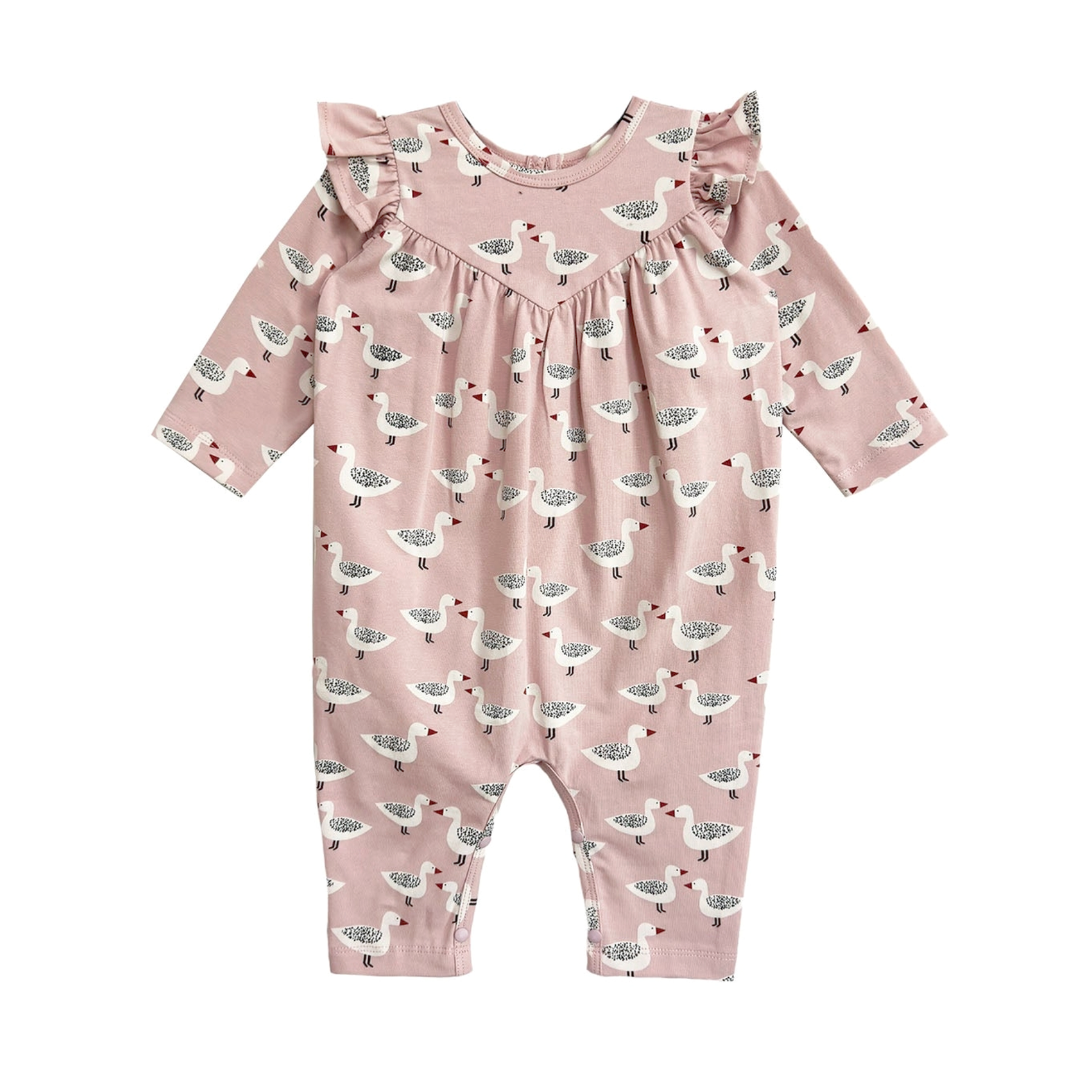 Blush Feathered Friends Romper