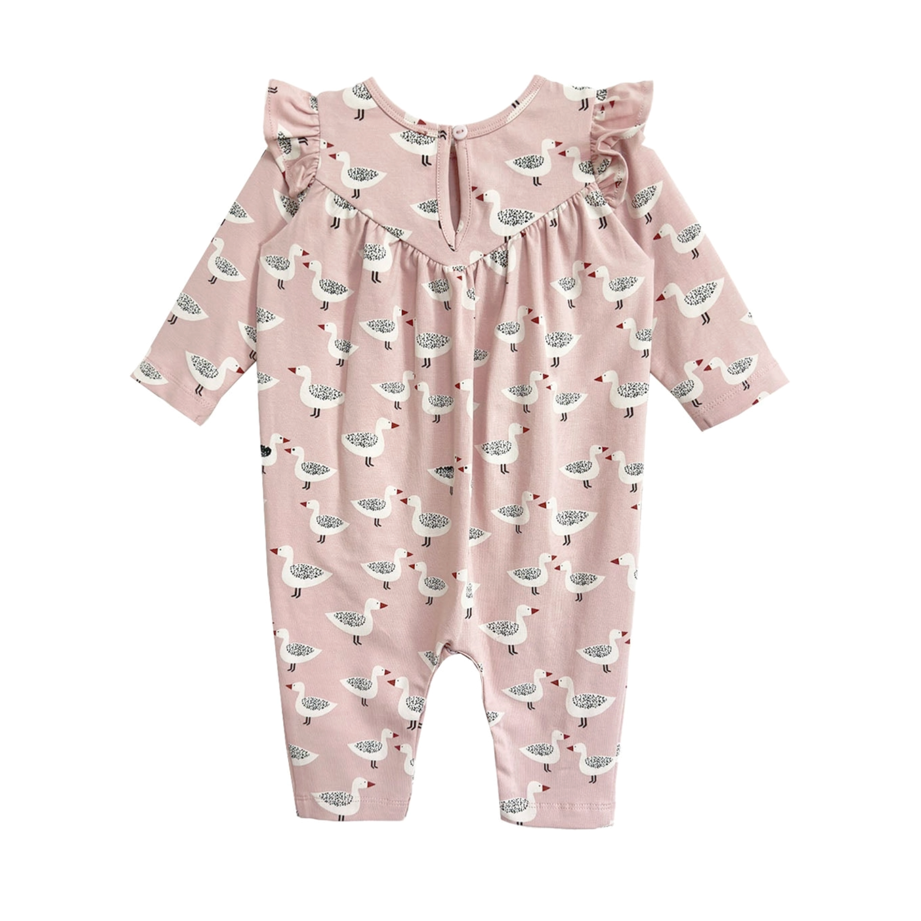 Blush Feathered Friends Romper