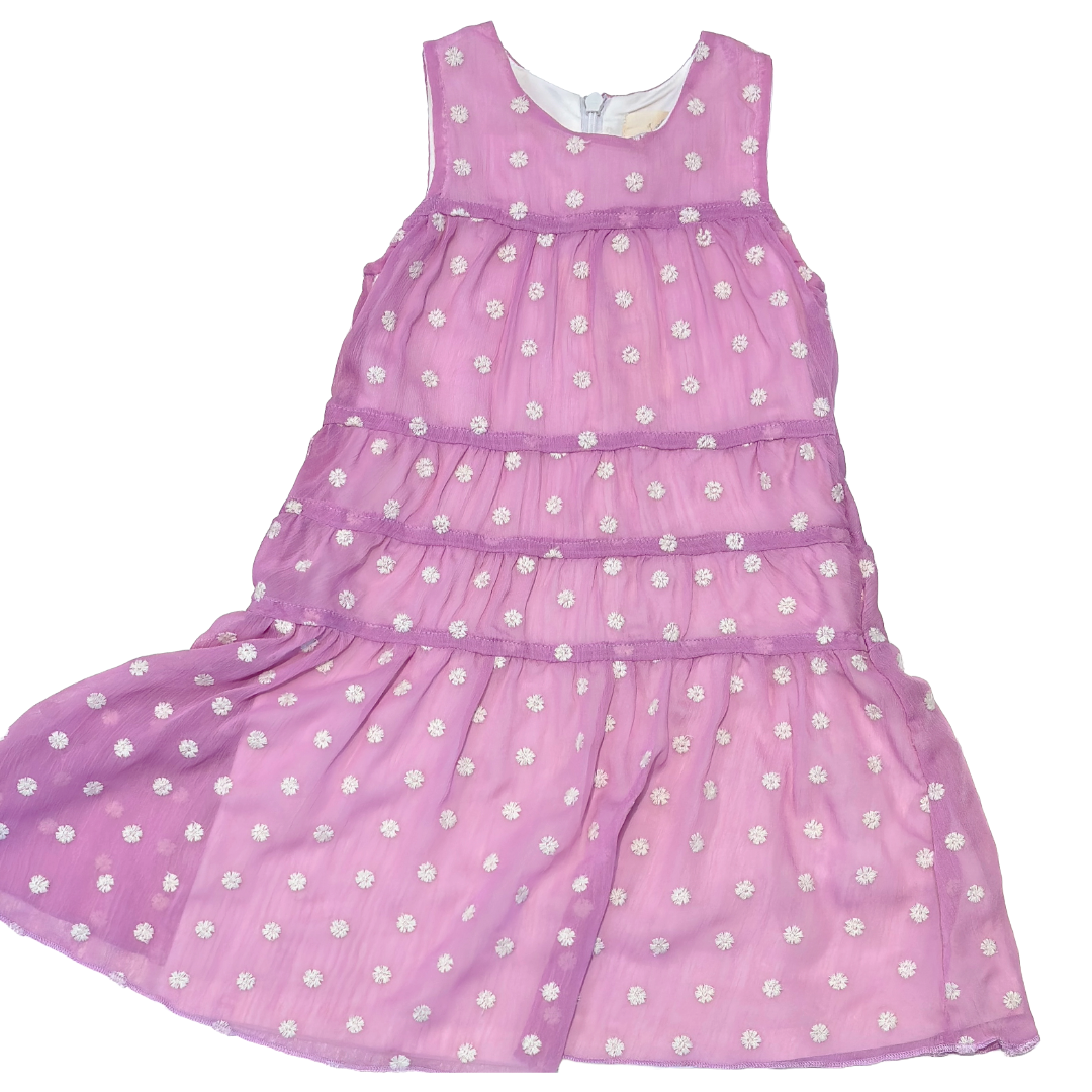 Berry Mesh Dot Marley Dress