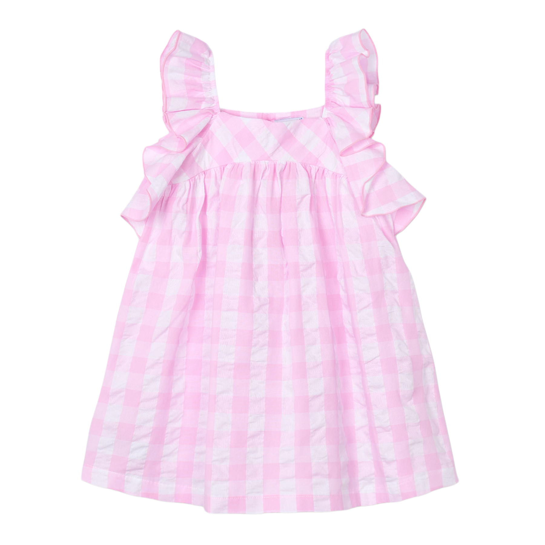 Pink Vichy Gingham Dress