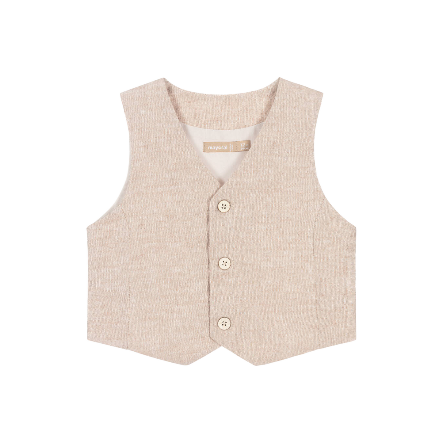 Coconut Linen Dressy Vest
