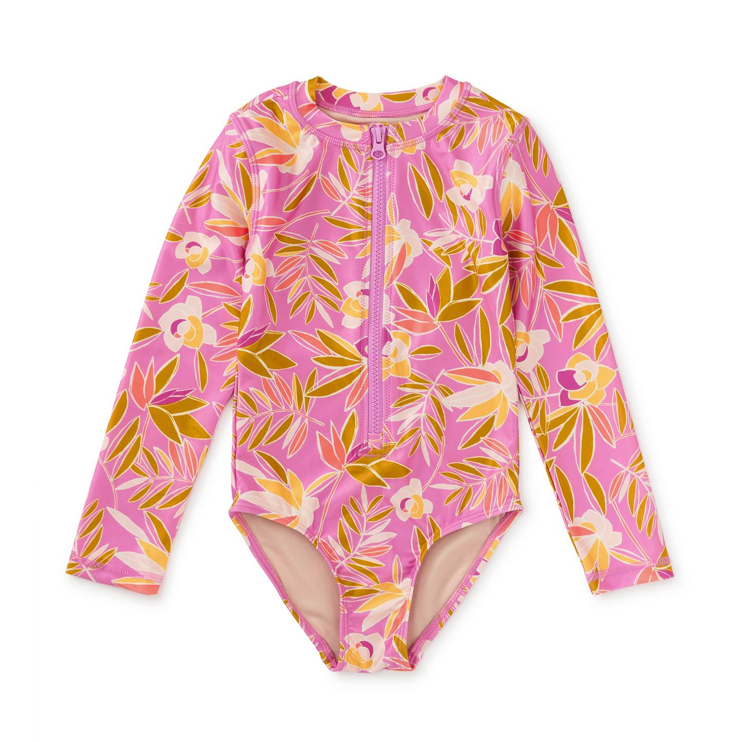 Tropical Gardenias Rashguard Bathing Suit