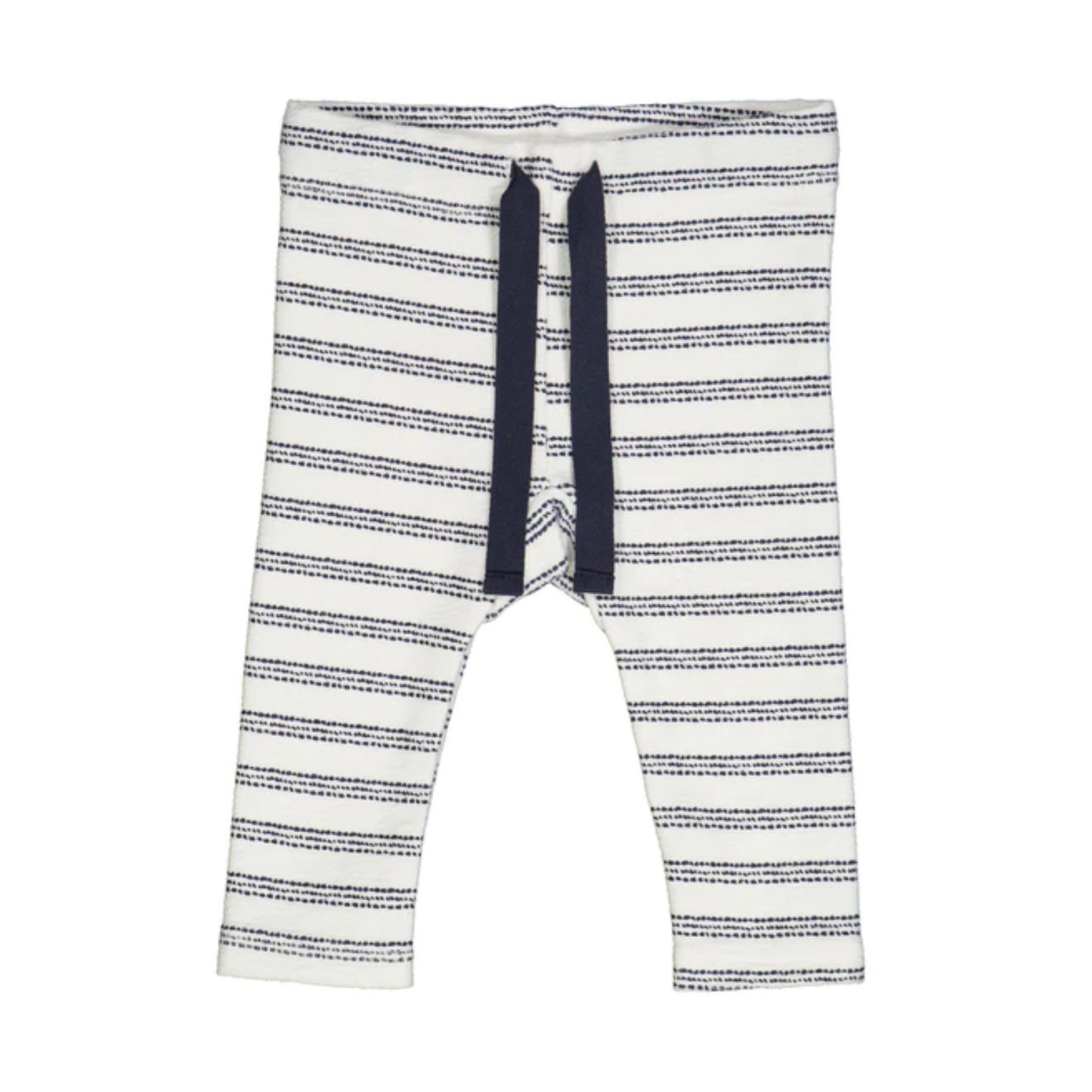 Cream Night Blue Stripe Pants