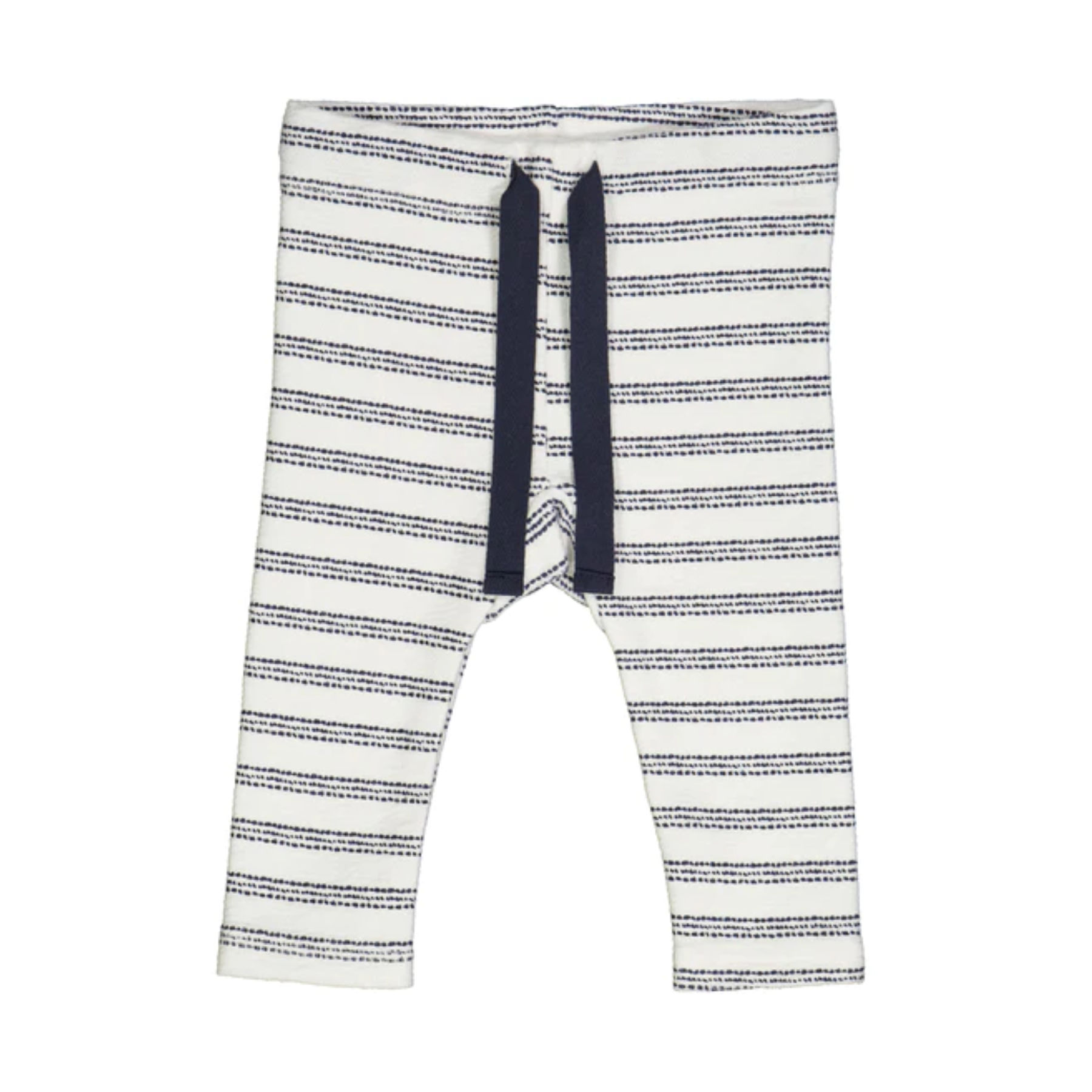 Cream Night Blue Stripe Pants