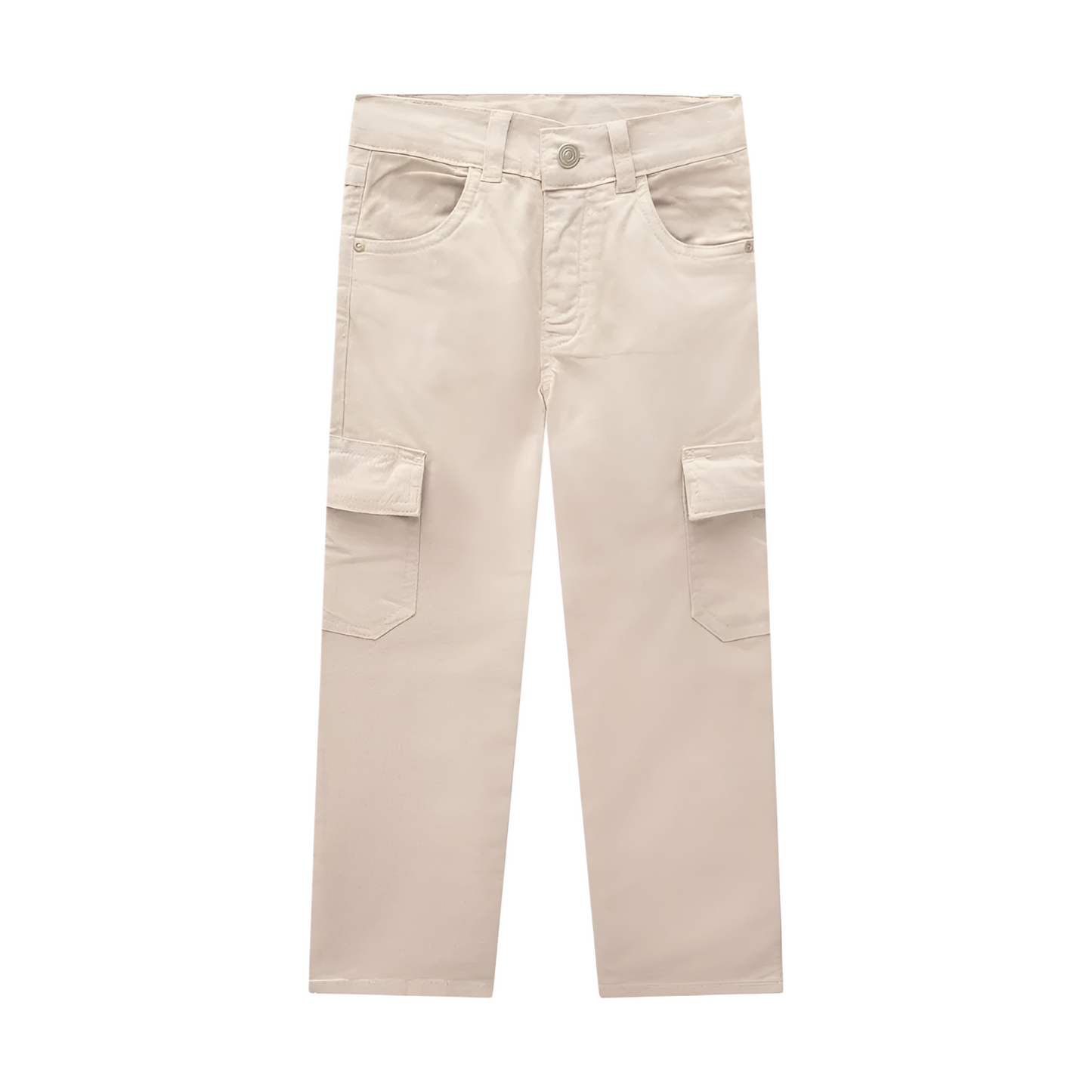 Khaki Cargo Long Pants