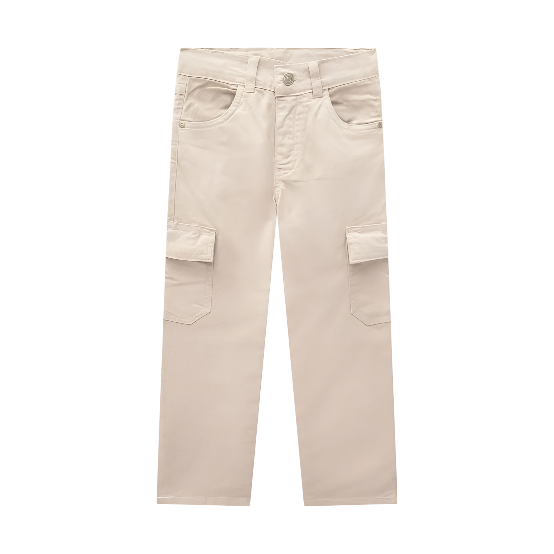 Khaki Cargo Long Pants