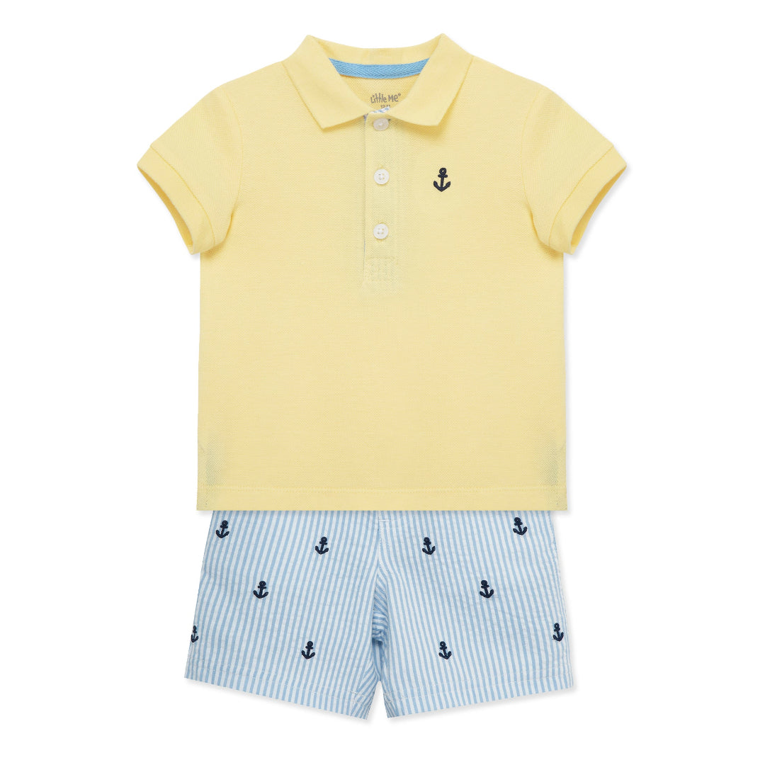 Anchor Seersucker Shorts (Baby)