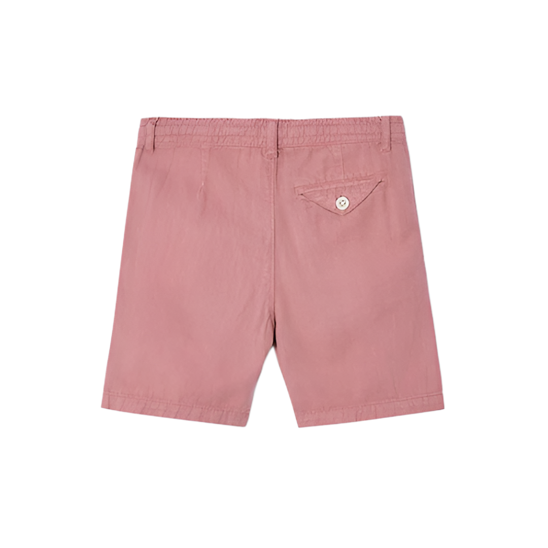 Guava Linen Bermuda Shorts