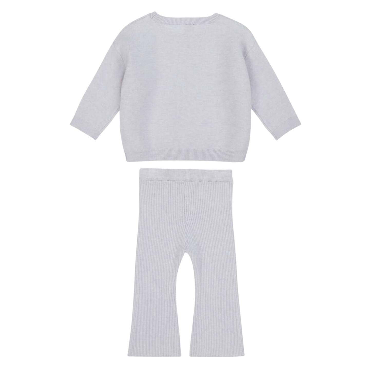 Soft Lavender Bow Sweater Set (Toddler)