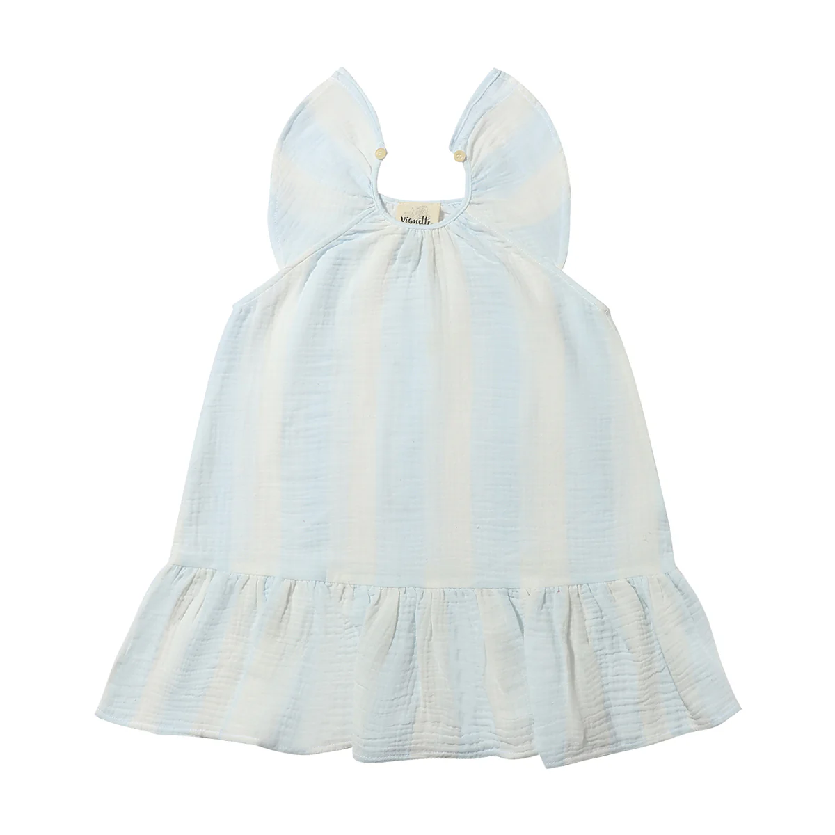 Blue Stripe Gauze Bennie Dress