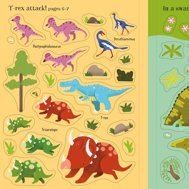 First Sticker Book Dinosaurs : Usborne