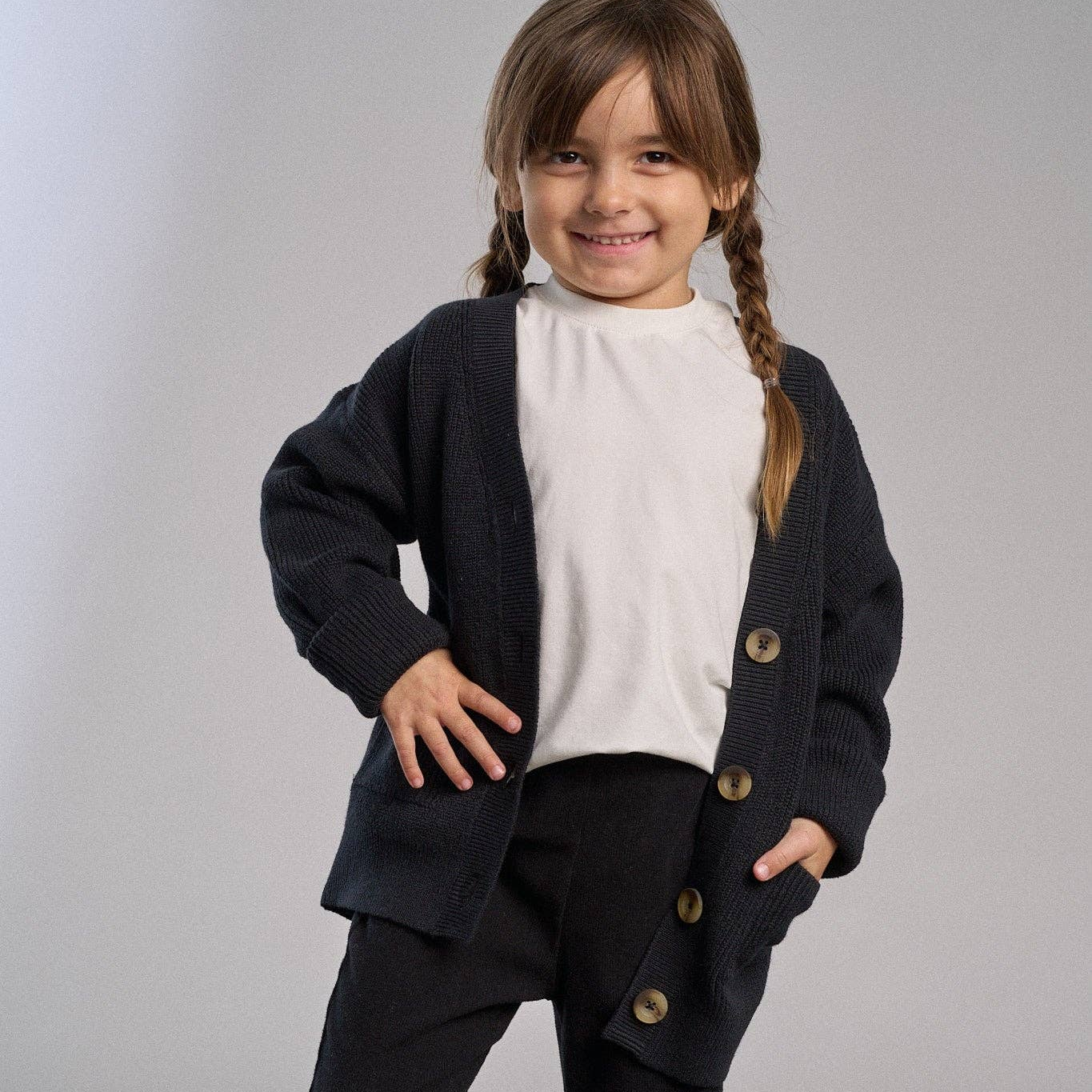 Knit Cardigan - Black