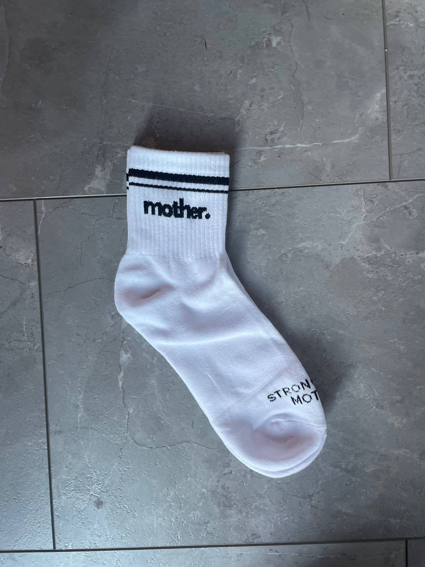 Mother. Throwback Half Crew Striped Socks