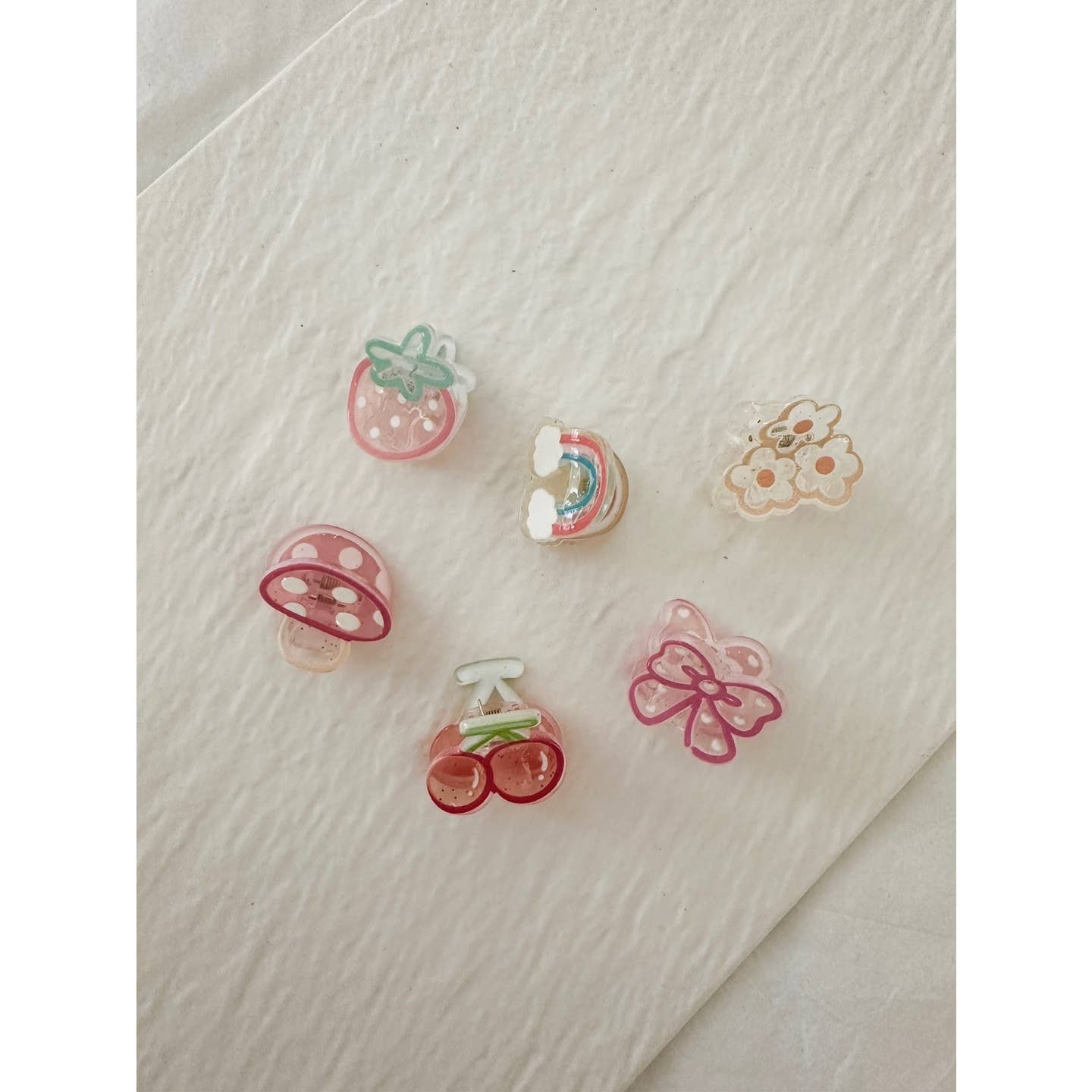 Assorted Mini Transparent Hair Claws