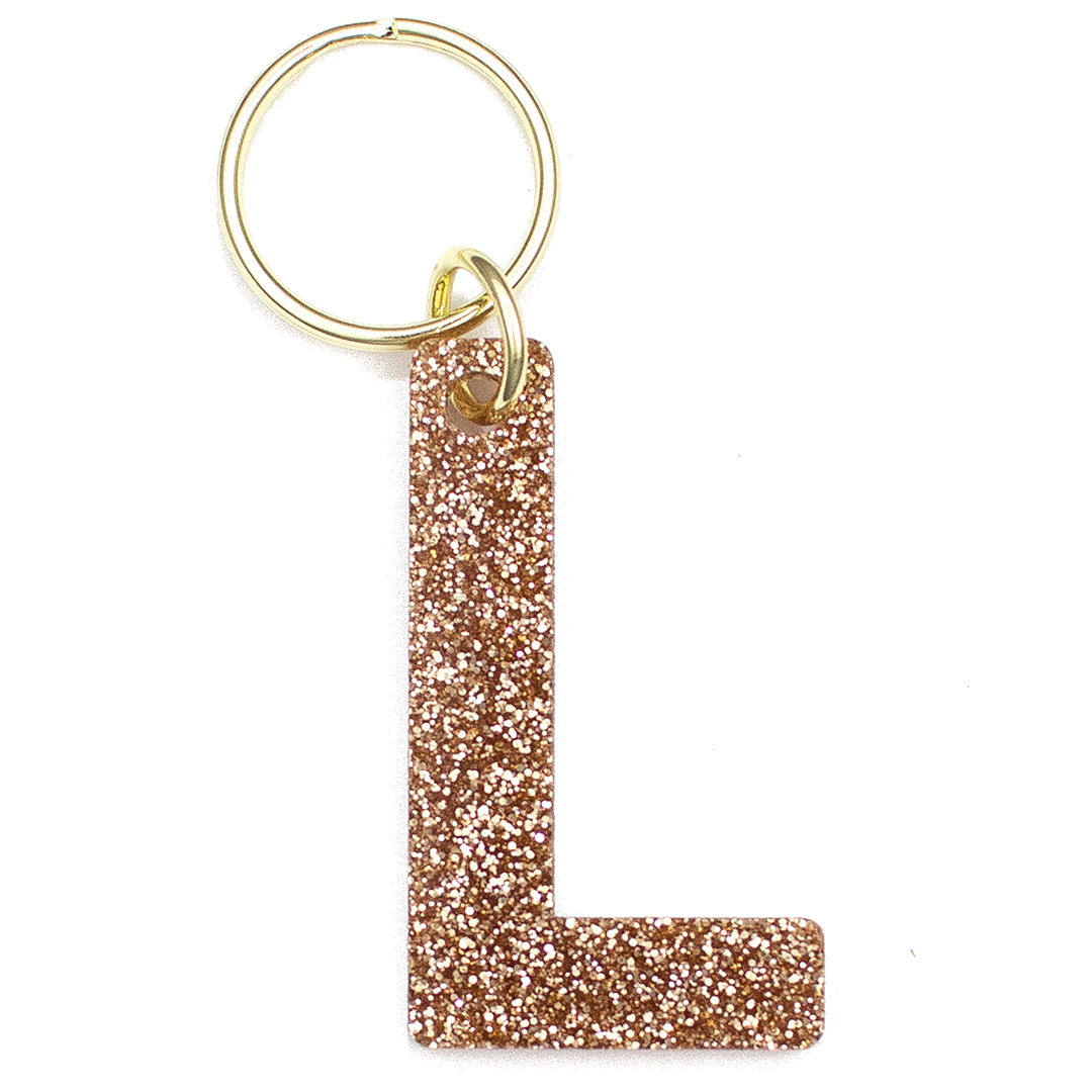 Glitter Letter Keychains - A-Z