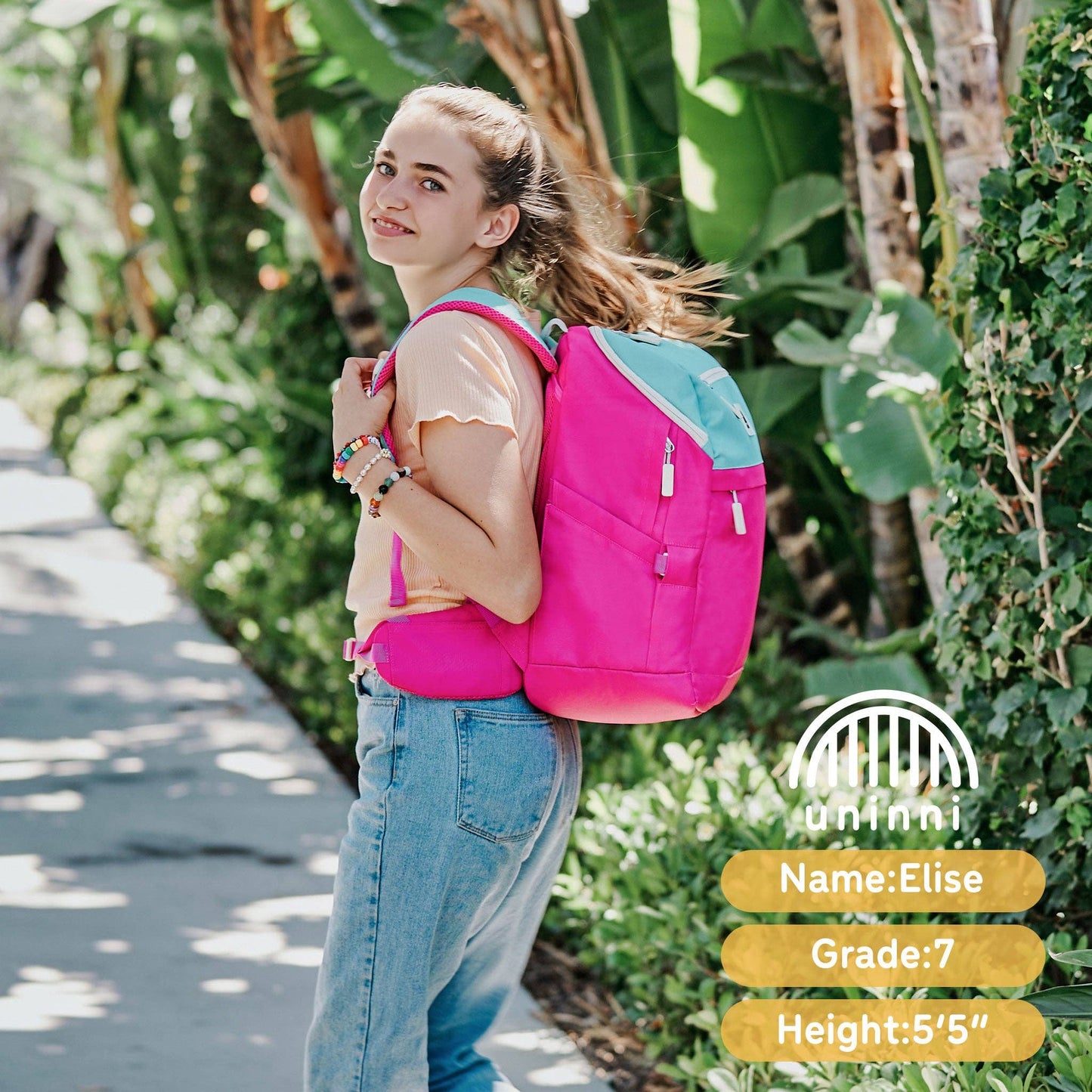 Pink Colorblock Bailey Backpack
