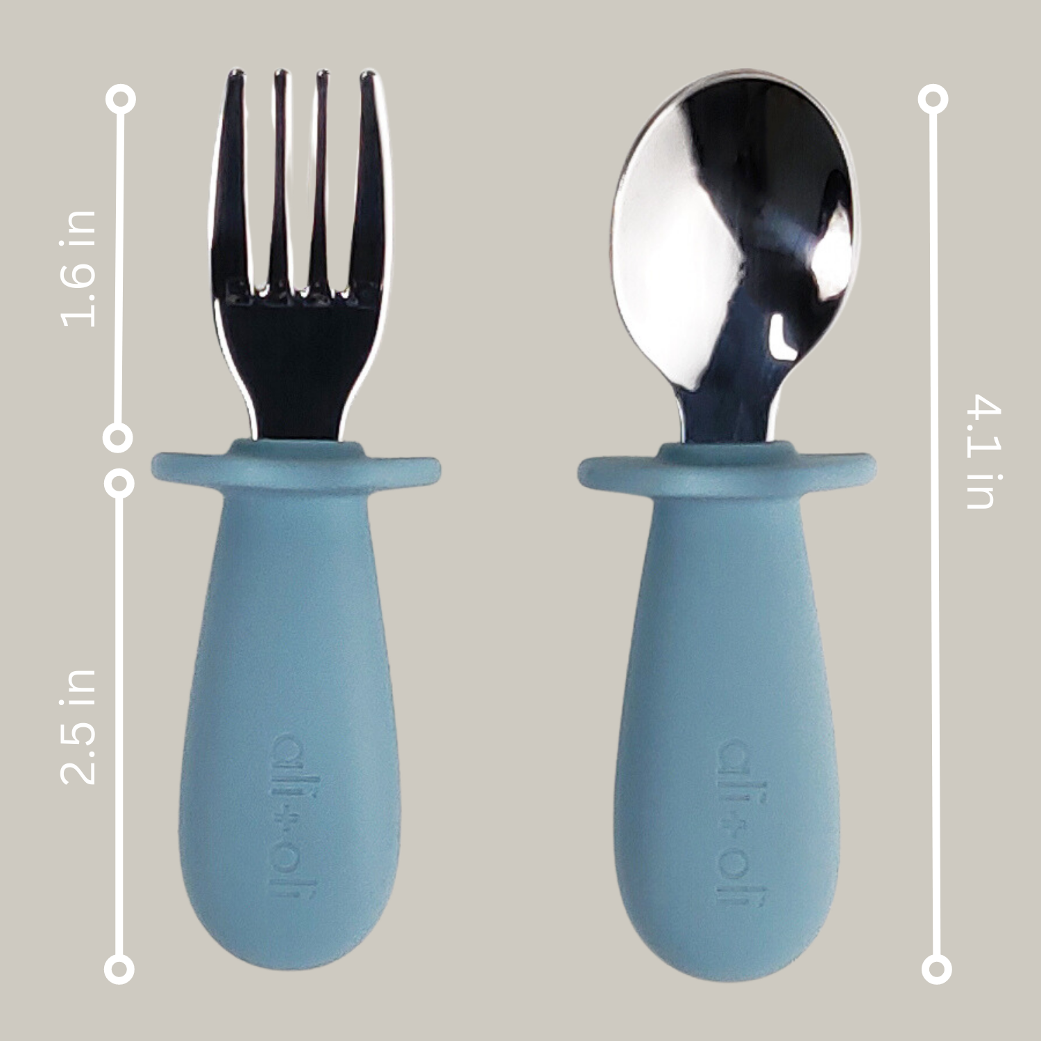 Blue Spoon & Fork Learning Set