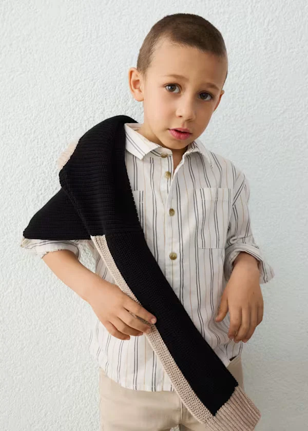 Ink Blue Stripe Button Up Shirt