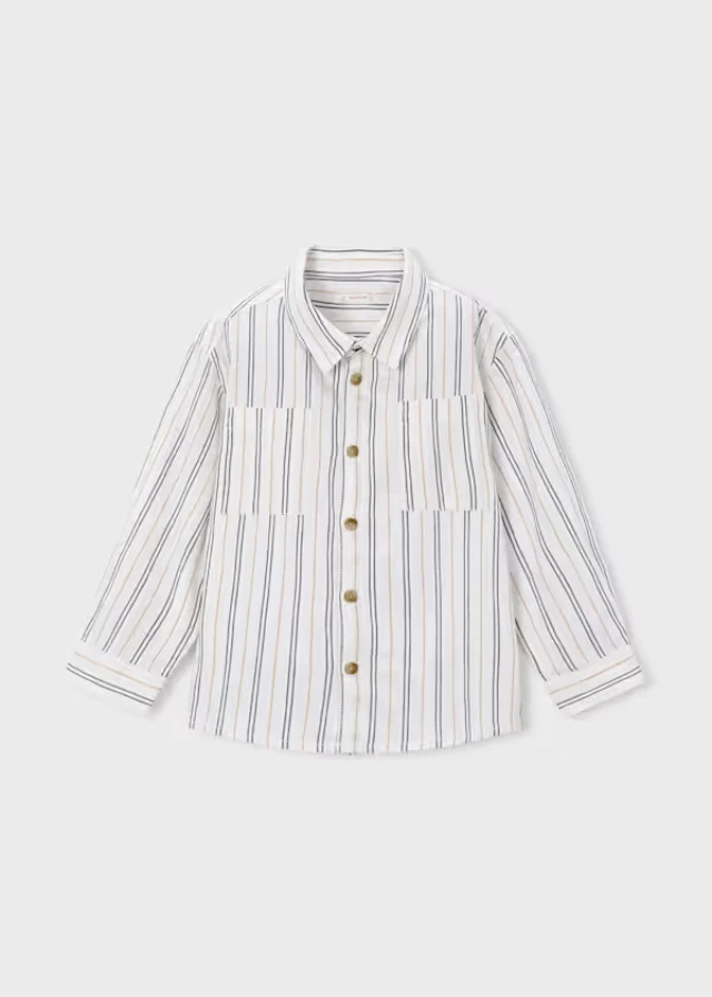 Ink Blue Stripe Button Up Shirt
