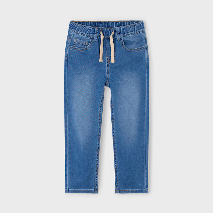 Medium Wash Soft Denim Jogger