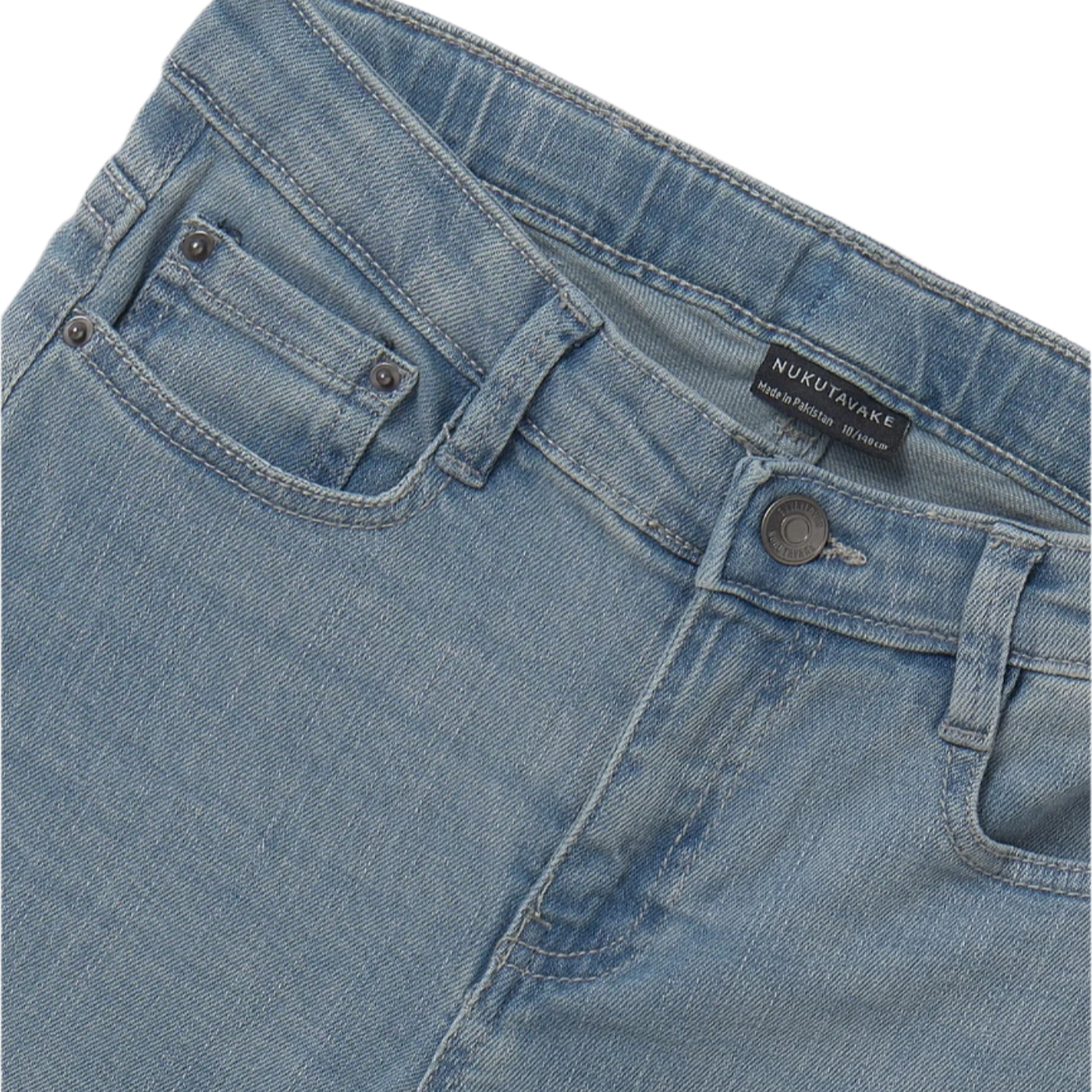 Blue Grey Straight Fit Jeans